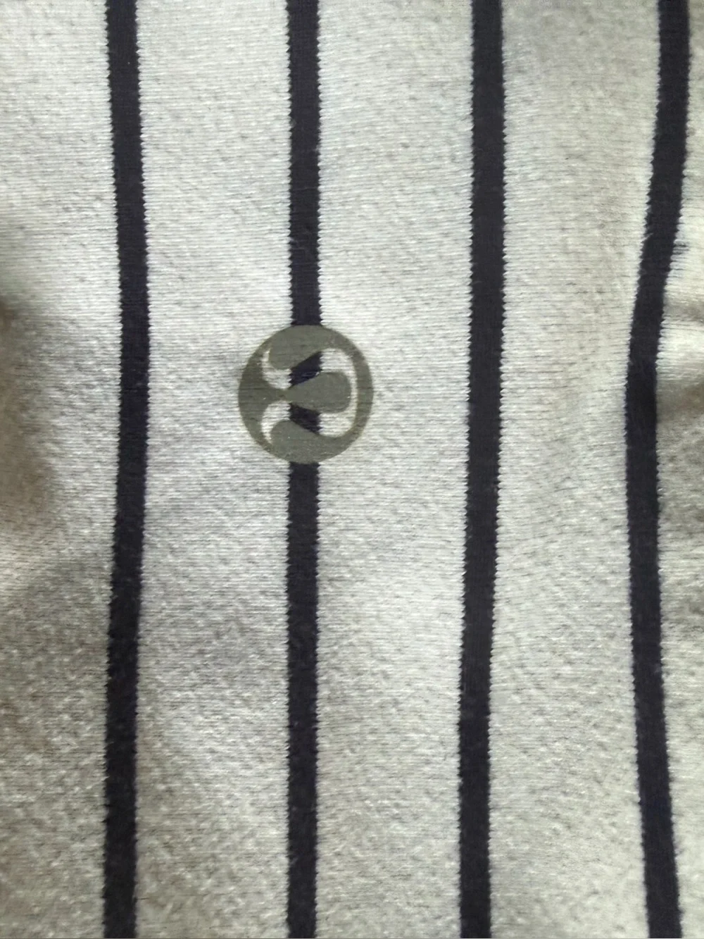 Striped Knit Leggings - White with navy blue  Stripes women lululemon size 4